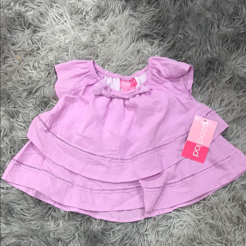 3/$15 NWT Lilac Ruffled Top 2T